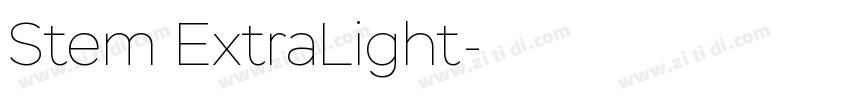 Stem ExtraLight字体转换